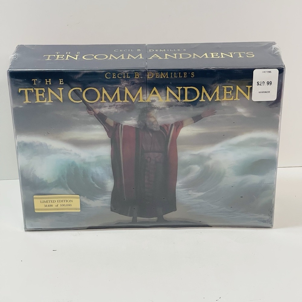 Sealed Ten Commandments Movie Cecil B. Demille Limited Edition DVD Box Set - Picture 1 of 6